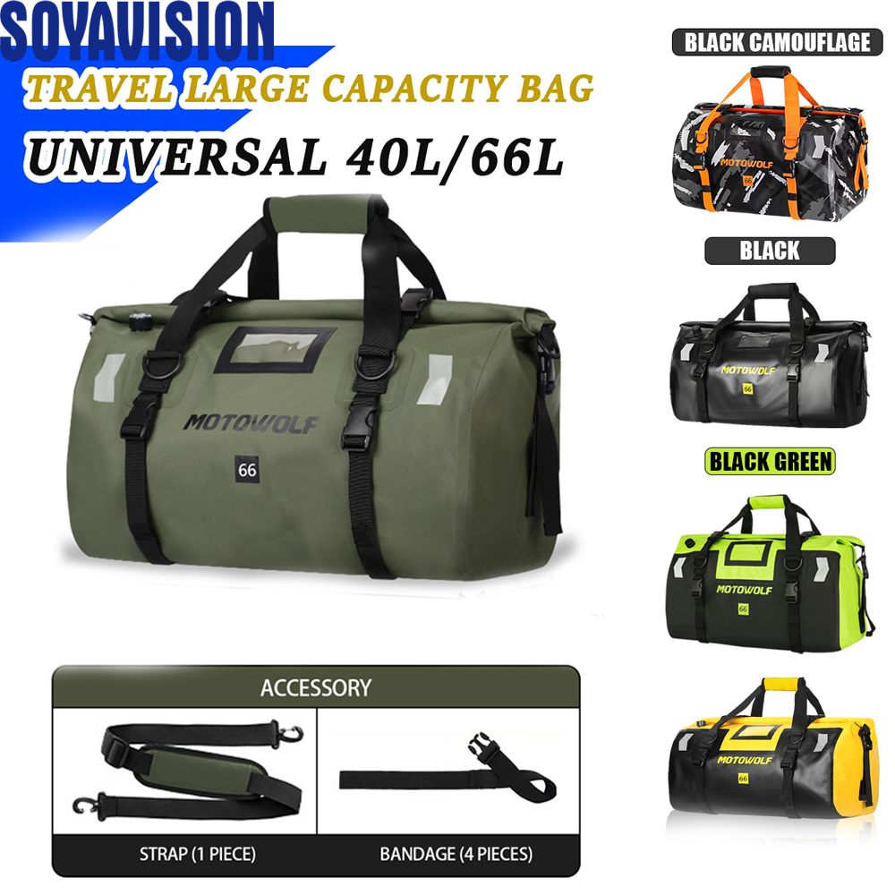 Fishing Kayak Sit On Top - Waterproof Duffel Bag 40L/66L Motorcycle Travel