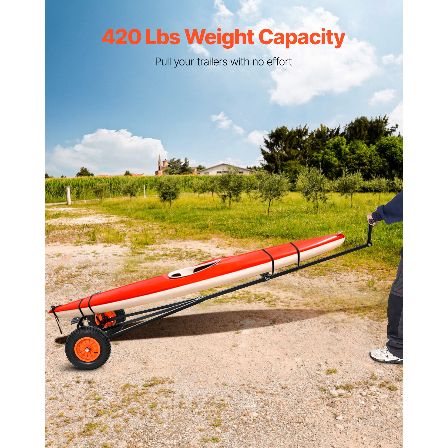 SucceBuy 420lbs Boat Trailer D - Fishing Kayak Sit On Top 评论和价格