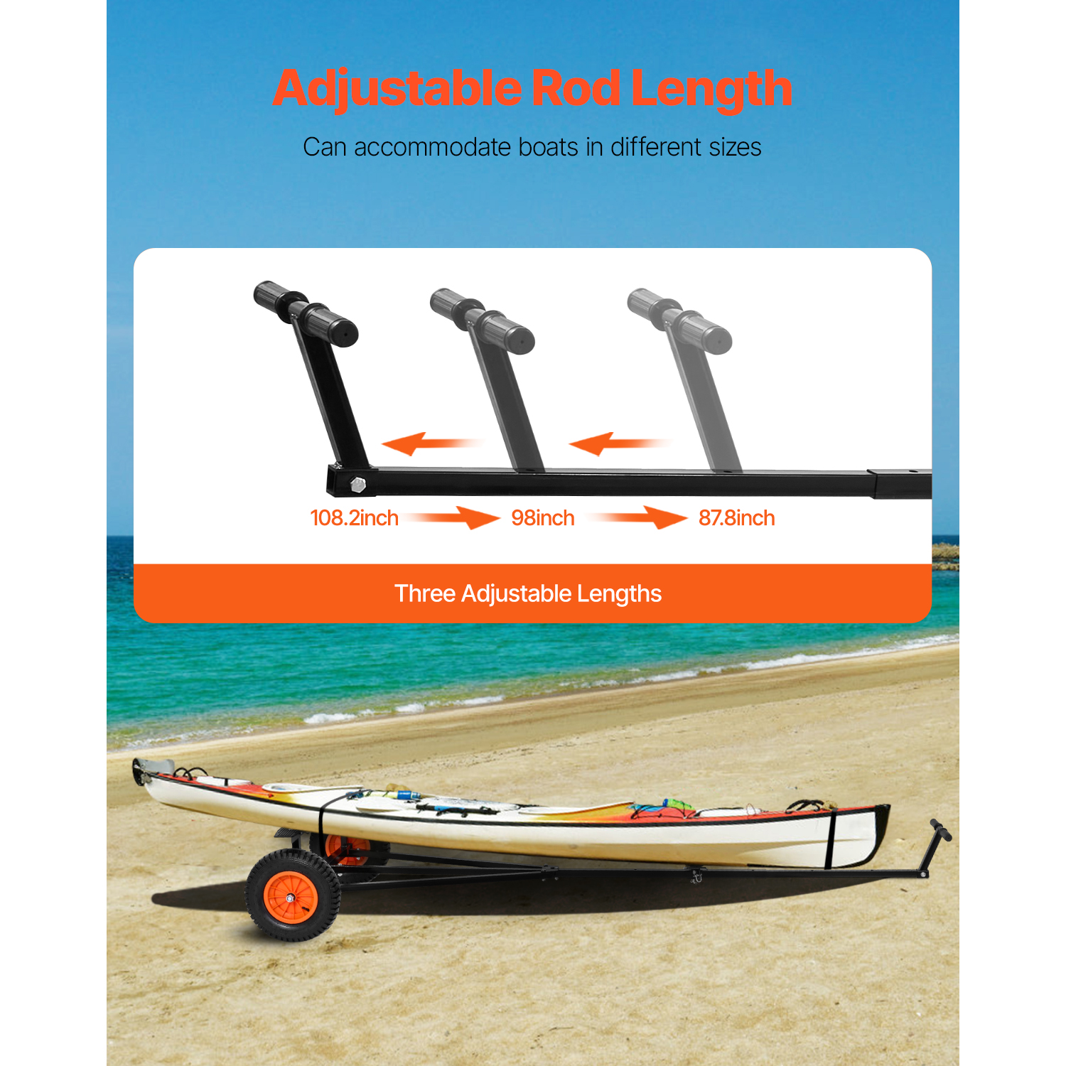 SucceBuy 420lbs Boat Trailer D - Fishing Kayak Sit On Top 评论和价格