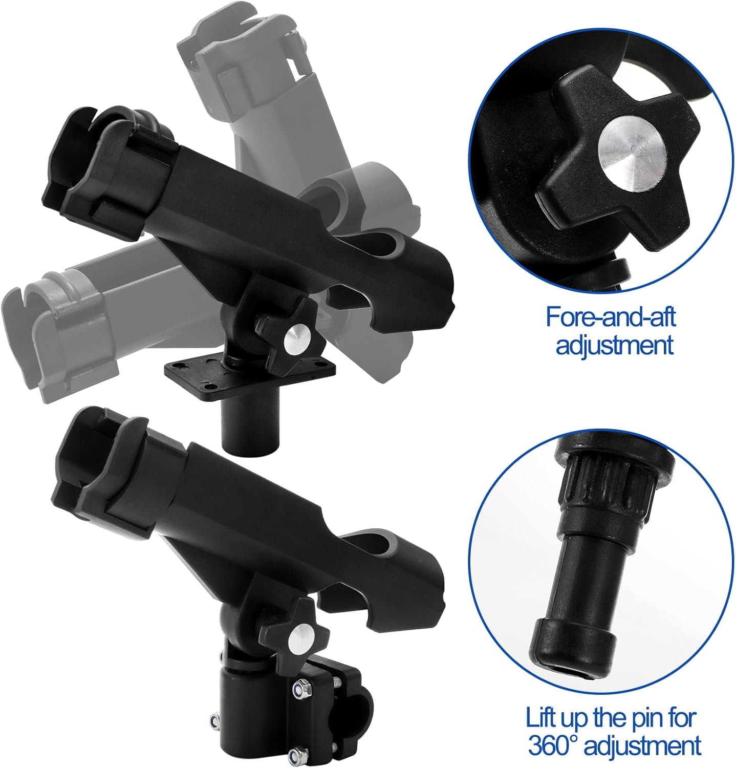 2 Pack Fishing Rod Holder with - Fishing Kayak Rod Holder 评论和价格