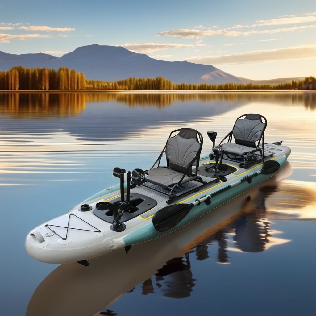 14ft Inflatable Fishing Canoe  - Fishing Kayak Seat 评论和价格
