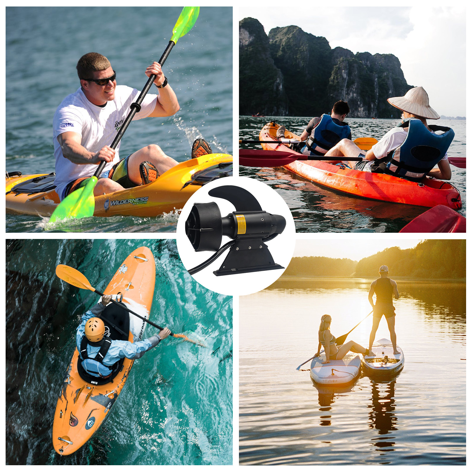 380W 600W Electric Fins Stand  - Fishing Kayak Trolling Motor 评论和价格