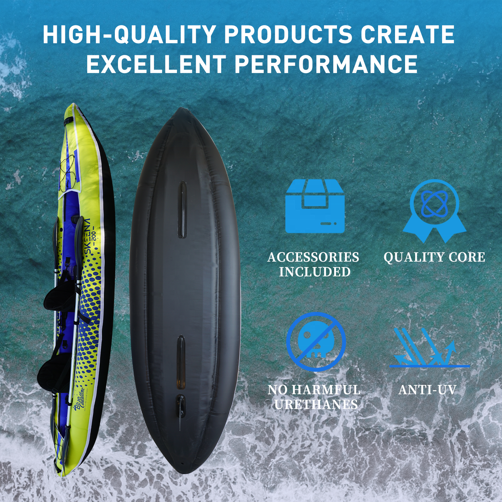 Adult Inflatable Fishing Canoe - Fishing Kayak Seat 评论和价格
