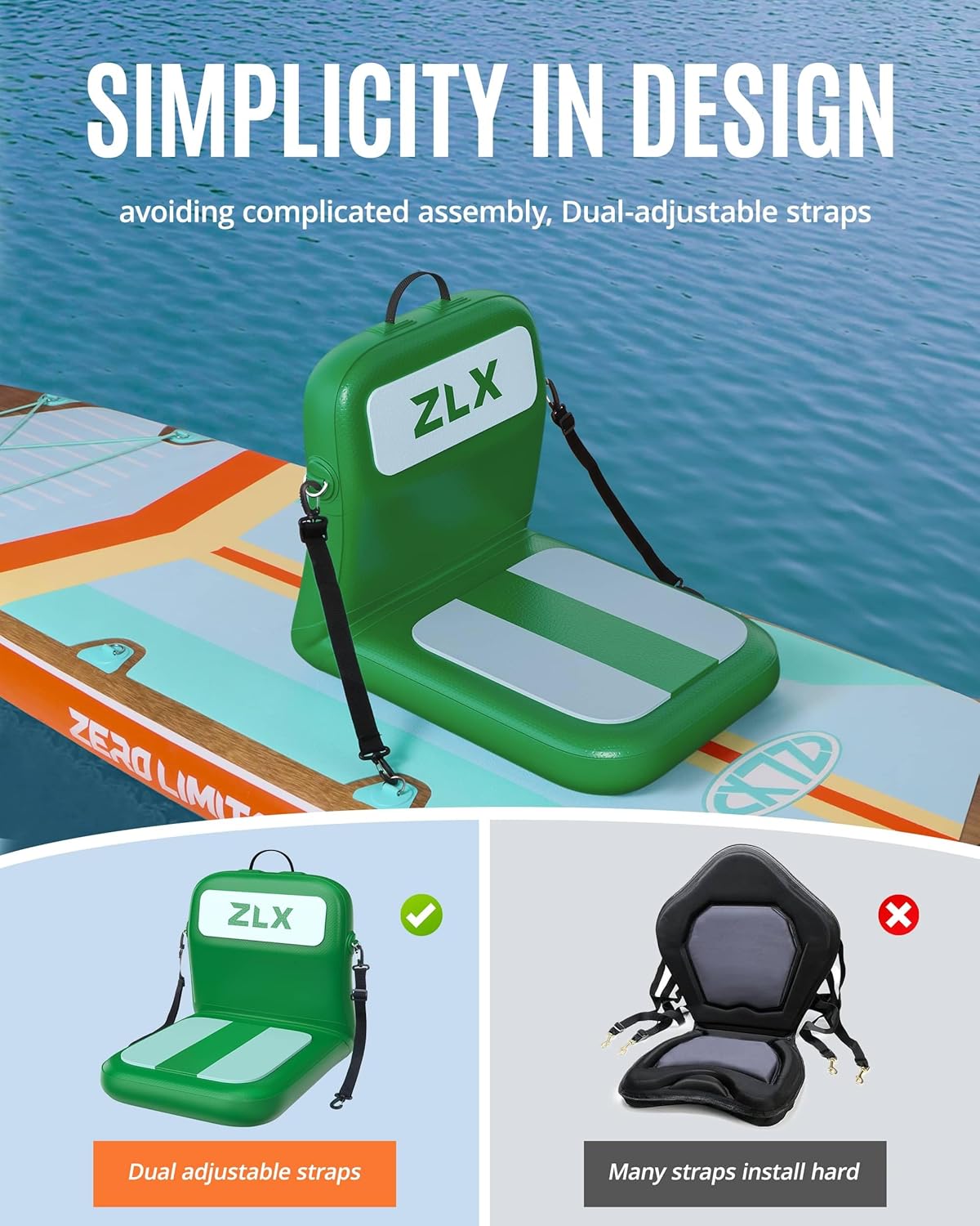 Portable Inflatable Kayak Seat - Fishing Kayak Seat 评论和价格