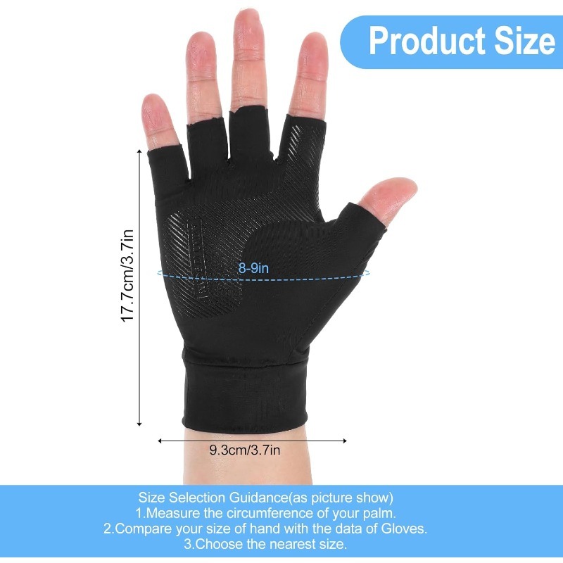 1 Pair Unisex Half Finger Glov - Fishing Kayak Sit On Top 评论和价格