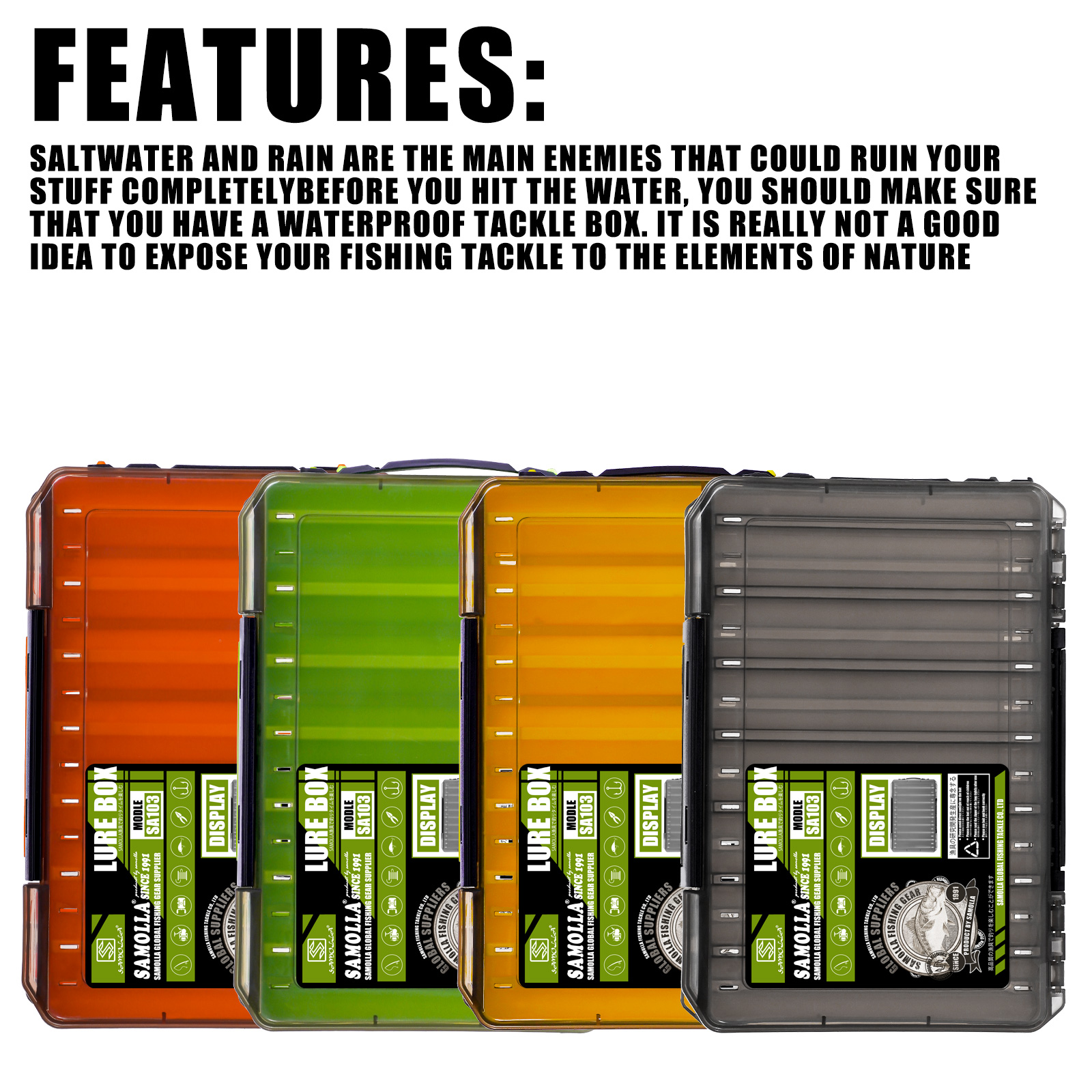 Double Sided Lure Baits Box Fi - Fishing Kayak Crate 评论和价格