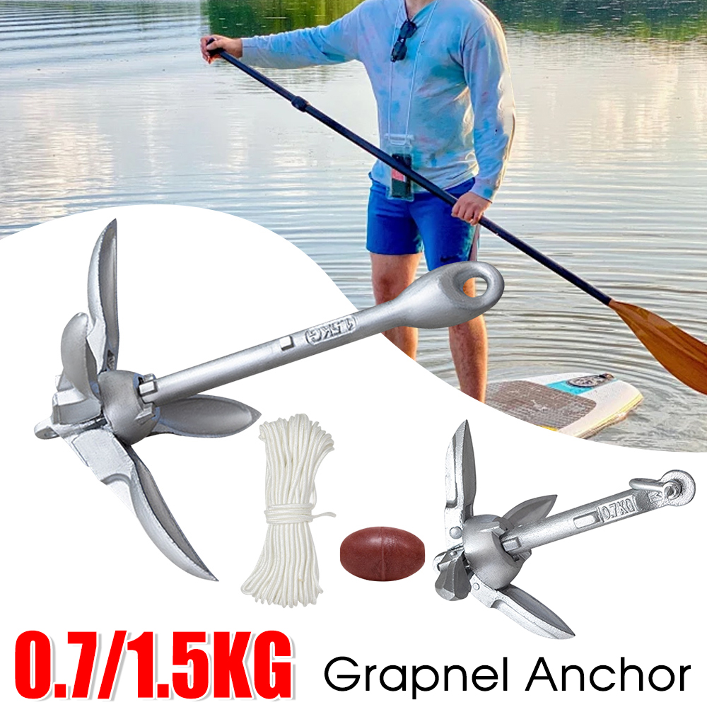0.7/1.5KG Grapnel Anchor Folda - Fishing Kayak Anchor 评论和价格