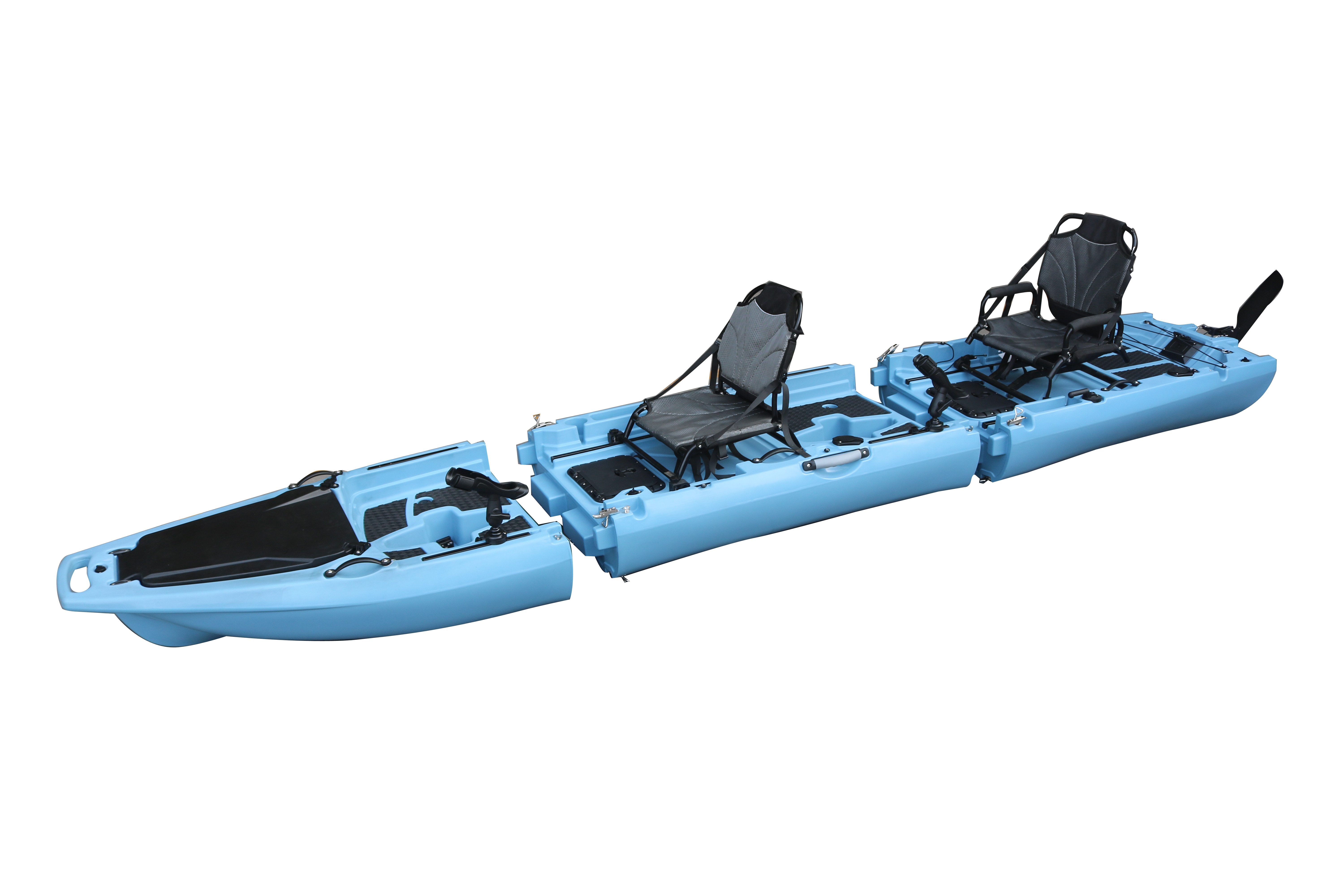 14FT 2 Person Detachable  Peda - Fishing Kayak Sit On Top 评论和价格