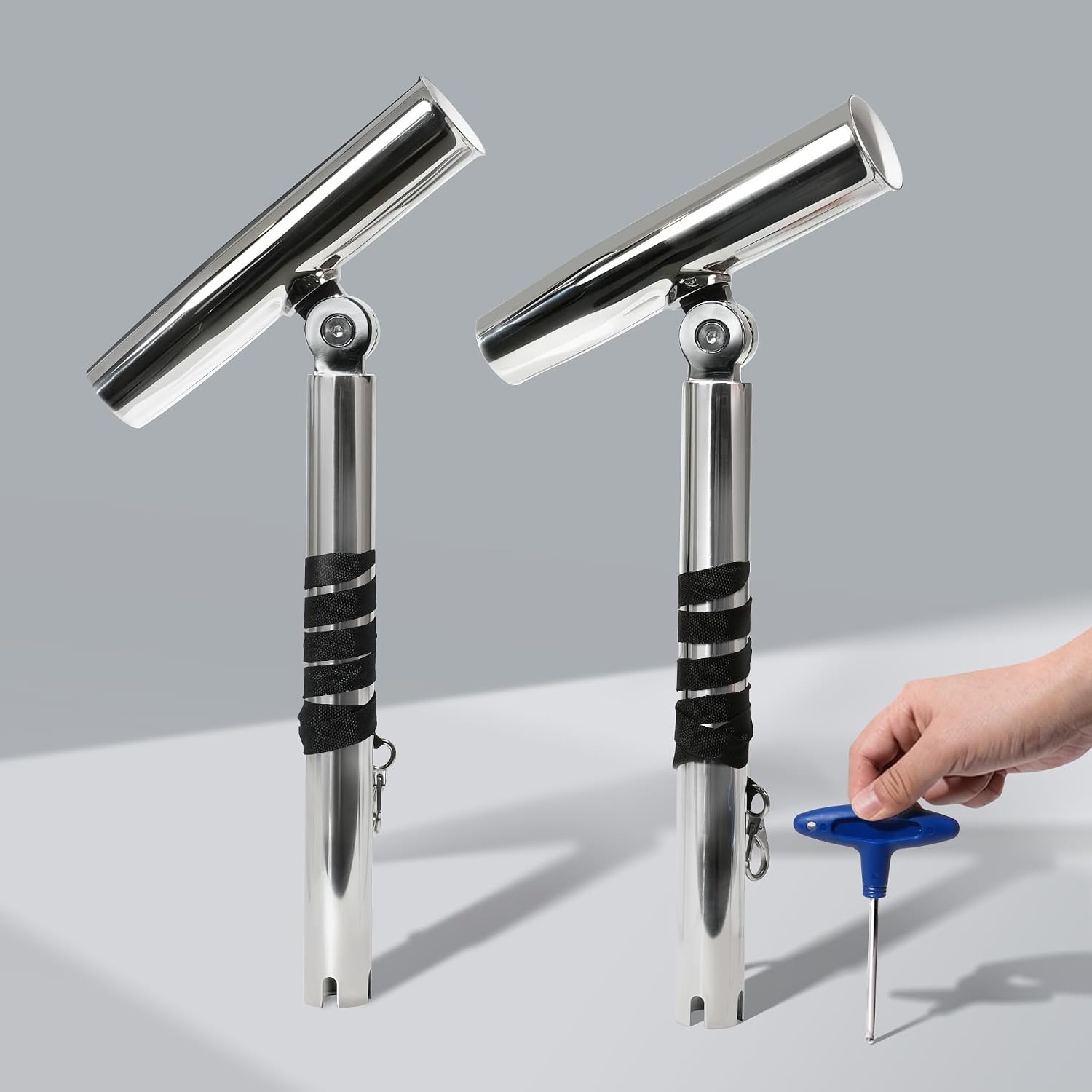 2-Pack Stainless Steel Outrigg - Fishing Kayak Rod Holder 评论和价格
