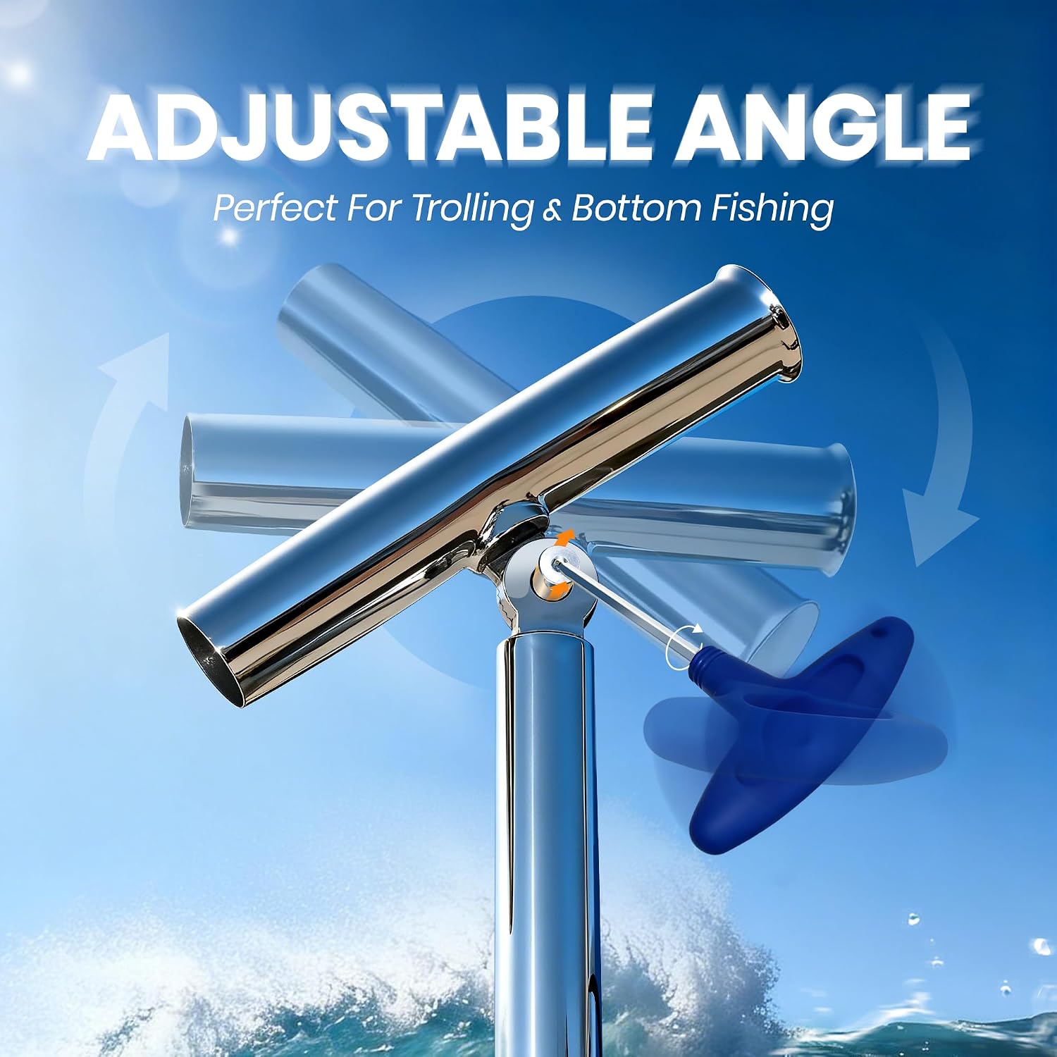 2-Pack Stainless Steel Outrigg - Fishing Kayak Rod Holder 评论和价格