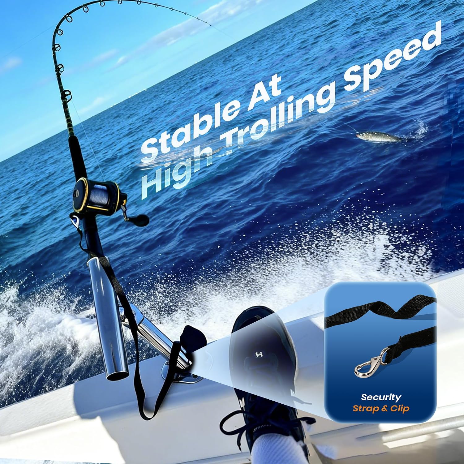 2-Pack Stainless Steel Outrigg - Fishing Kayak Rod Holder 评论和价格