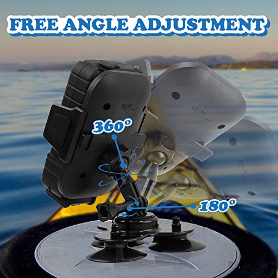 Strong Suction Phone Mount Bas - Fishing Kayak Fish Finder Mount 评论和价格