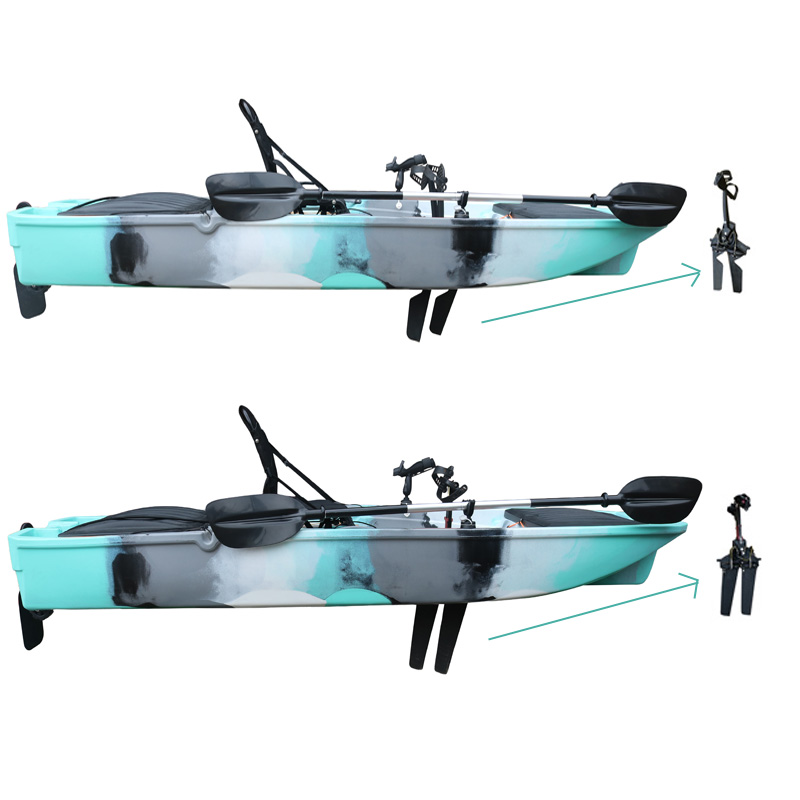 10FT Single Seat LLDPE Sit On  - Fishing Kayak Pedal Drive 评论和价格
