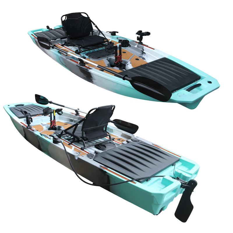 10FT Single Seat LLDPE Sit On  - Fishing Kayak Pedal Drive 评论和价格