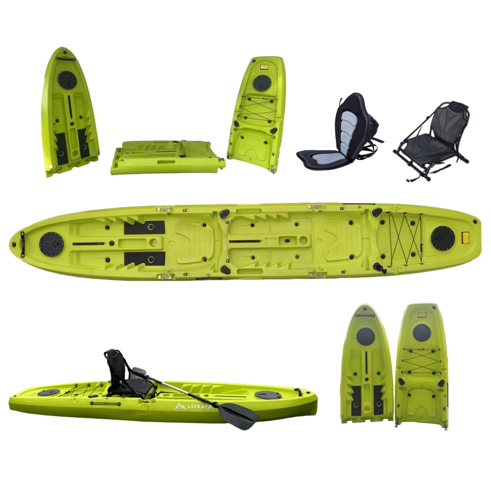 New Modular Tandem Double Sit- - Fishing Kayak Paddle 评论和价格