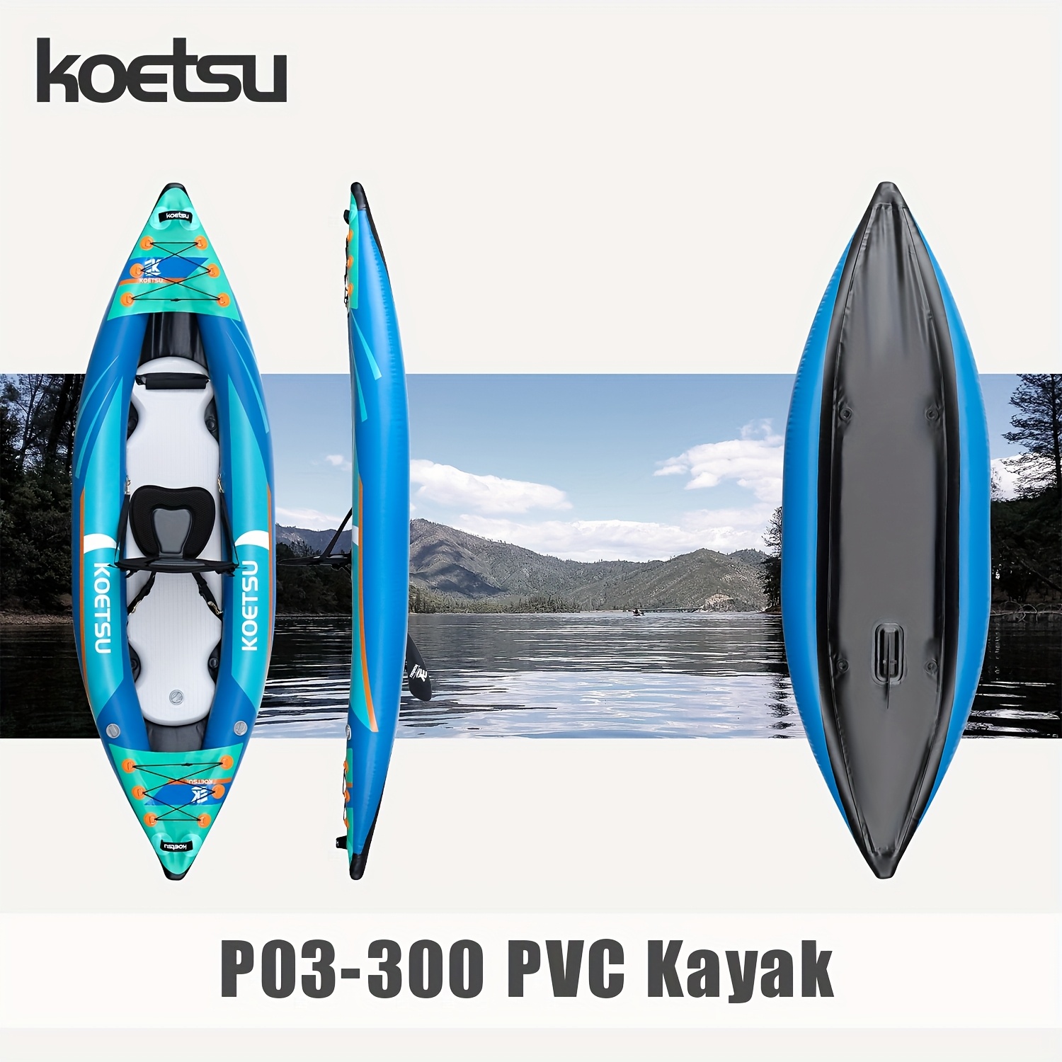 KOETSU P03 brushed inflatable  - Fishing Kayak Inflatable 评论和价格